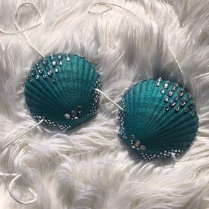 Handmade mermaid shell bra